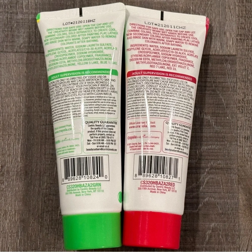 💞 New Set of 2 Crayola Bathtub Finger Paint Soaps